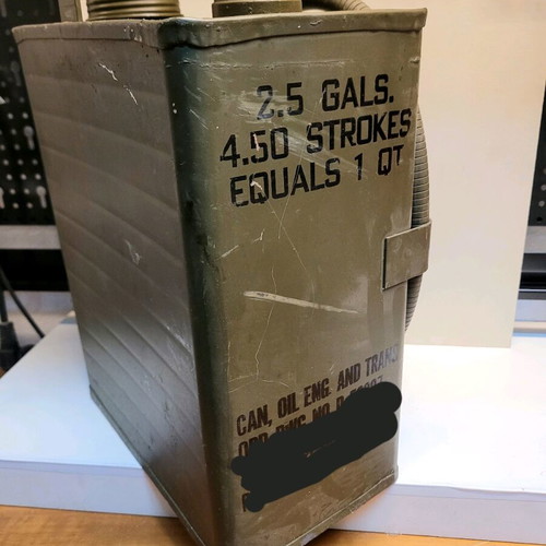 Cadillac Tank Oil Can new, rare WWII museum piece