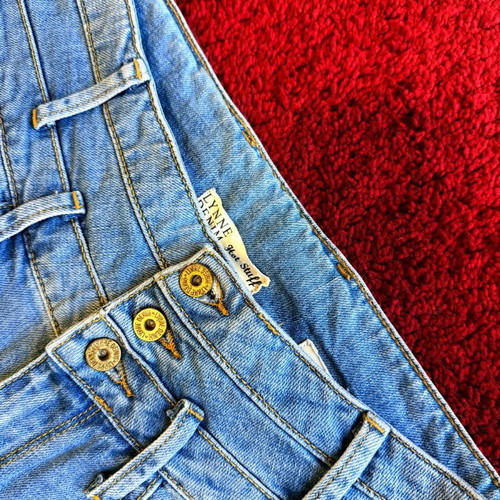 Lynne Denim Hot Stuff high-waisted skinny jeans like new, blue