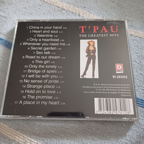 T'Pau The Greatest Hits CD άλμπουμ, ποπ