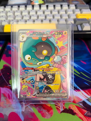 Iono’s Bellibolt ex ASC279 new, excellent condition likely PSA10