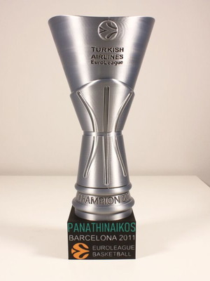 Κύπελλο Ευρωλίγκα 2011 Παναθηναϊκός limited edition 30 εκατοστά με βάση