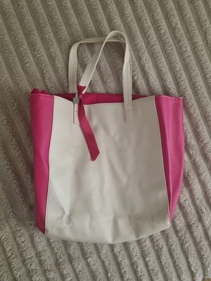 Tote bag Lancôme used with storage marks
