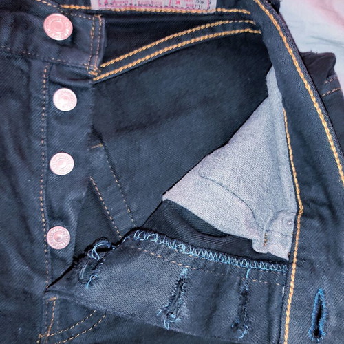 Levi's Vintage Urban Renewal High Waisted Denim Shorts refurbished, XS