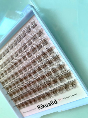 Brown eyelash clusters, pack of 96