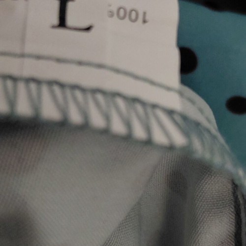 Maxi dress mint with small black polka dots