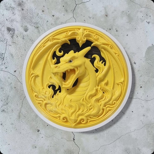 Charizard 3D printed wall decoration about 15cm, new