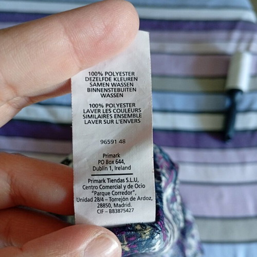 Dress medium size used, colorful purple, zipper side