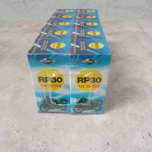Pack of 10 RP30 closed bulbs 12 volt 35 watt for motorcycles new