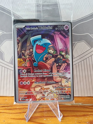 Team Rocket's Wobbuffet SVP 203 Pokemon Center mint promo card