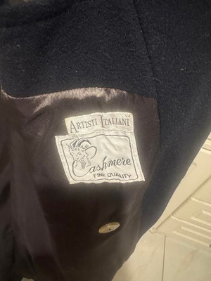 Cashmere coat Artisti Italiani like new, blueblack, XL
