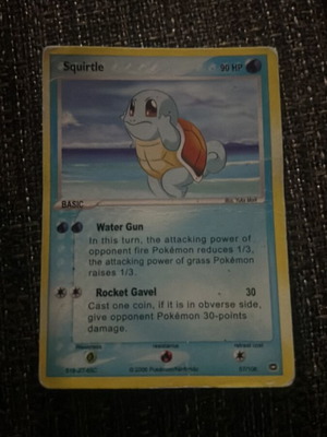 Squirtle Pokémon card used