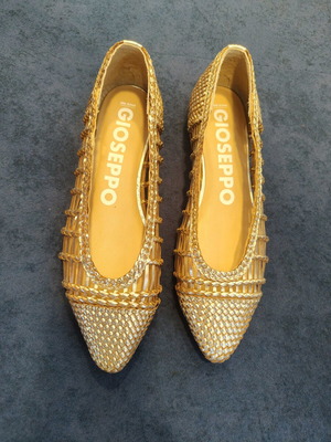 Gioseppo ballerinas size 39 new, gold color