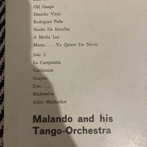 World Famous Tangos vinyl used, classical music