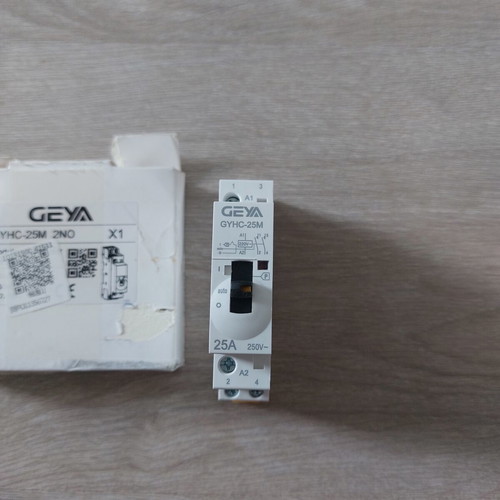 Modular Contactor GEYA GYHC-25M 2NO 25A new for DIN rail