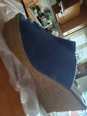 Platforms blue shoes like new, size 36.5