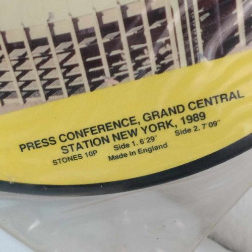 Rolling Stones 10 inch picture disc like new, Press Conference 1989