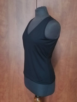 Mexx Statement Tank Top σαν καινούργιο, μαύρο με ladder back πλάτη