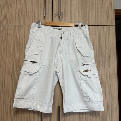 Scotch & Soda white cargo shorts used, size 29