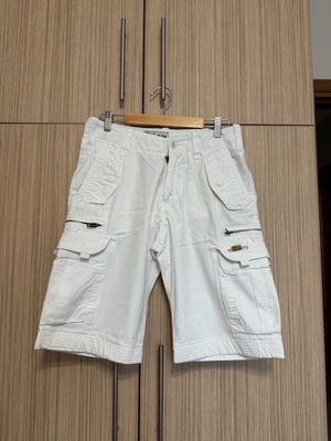 Scotch & Soda white cargo shorts used, size 29