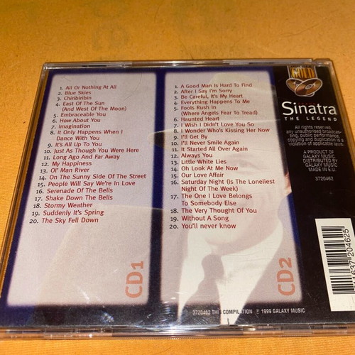 Frank Sinatra The Legend CD 2004 like new