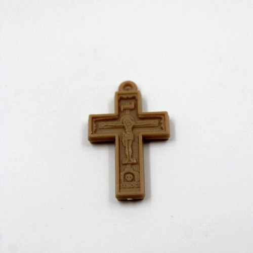 Plastic Cross Pendants new, pack of 50 with Christ and Virgin Mary