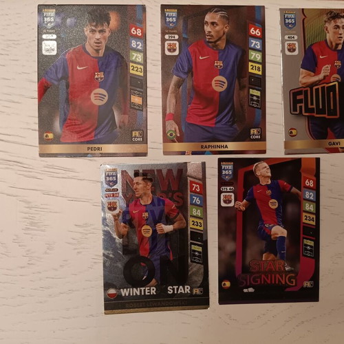 Adrenalyn XL 2025 PANINI Cards Barcelona like new