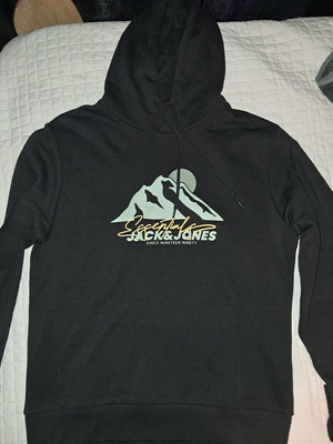Φούτερ Jack and Jones καινούργιο αφόρετο με ετικέτα, μαύρο, μέγεθος M