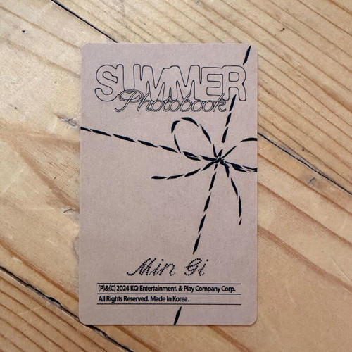 Ateez Mingi Summer 2024 Kpop photobook photo card