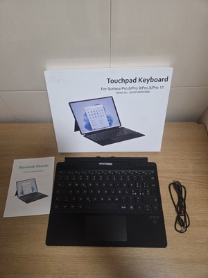 Qulose Wireless Bluetooth Keyboard with Touchpad for Microsoft Surface Pro 8/9/X/11 New