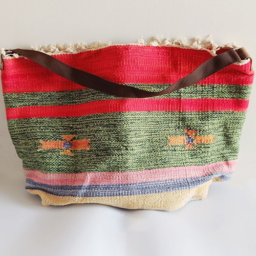 Maslinda Designs large boho shoulder bag, colorful