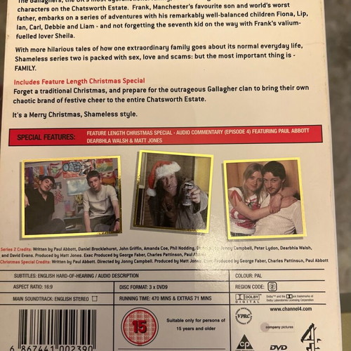 Shameless Season 2 Boxset DVD like new with English subtitles