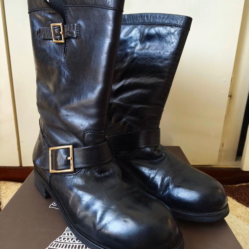 Ioannis women's boots like new, black, size 40, leather