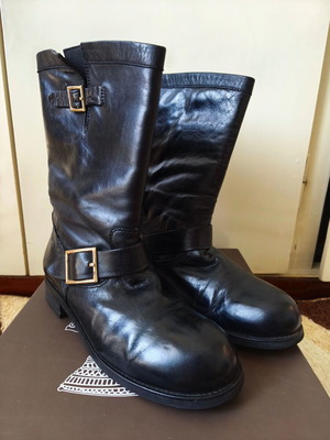 Ioannis women's boots like new, black, size 40, leather