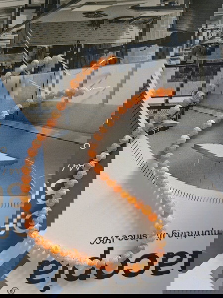 Κολιέ με πολύχρωμες χάντρες καινούργιο
