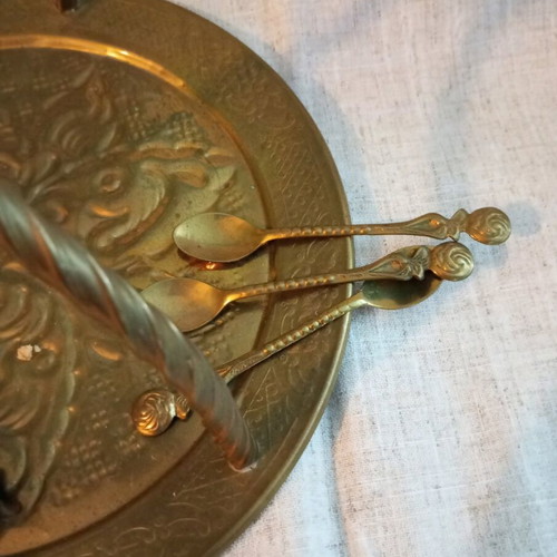 Bronze coffee set used