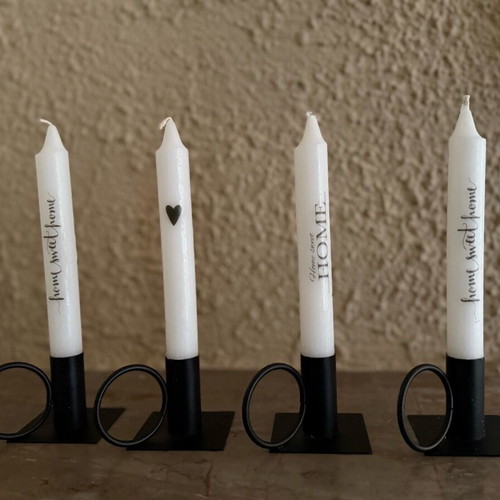 Home Sweet Home candlesticks new set of 4