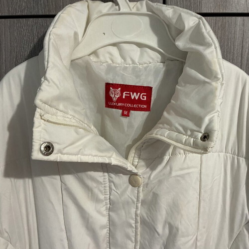 Long white jacket like new