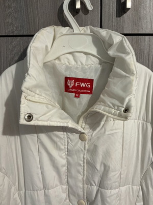 Long white jacket like new