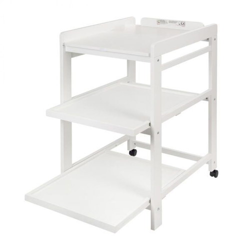 Comfort Quax changing table used with white shelves