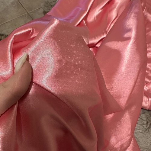 Satin dress like new, pink, size S