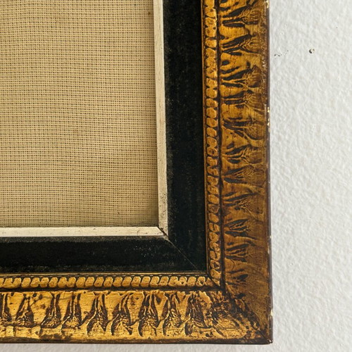 Vintage framed embroidery 47×25 cm used, handmade