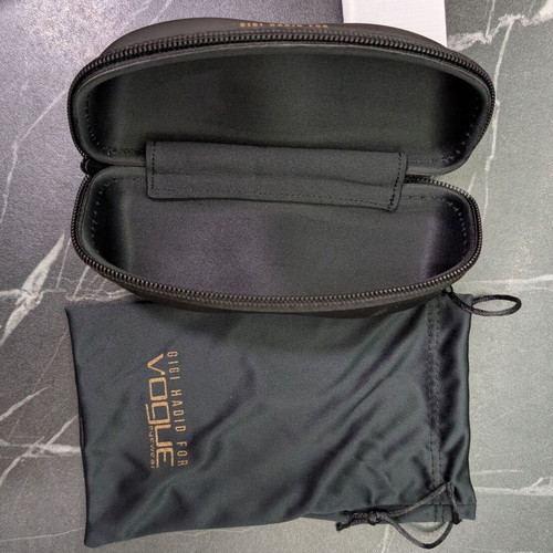 Vogue sunglasses case new black with card and pouch Gigi Hadid