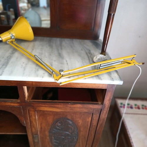 Desk lamp used, old, authentic