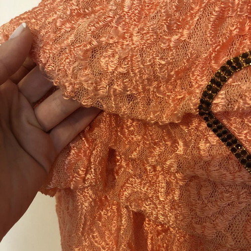 Be You maxi dress salmon cotton-silk like new, strapless boho
