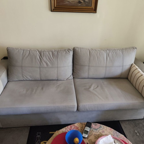 Three-seater and two-seater sofa set used