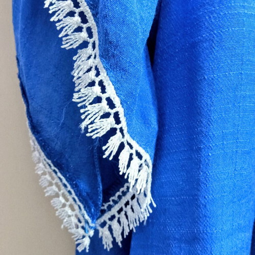 Dina blue shirt tunic XL new with sleeve design