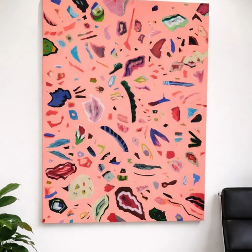 Original neon painting 100x150 XXL like new