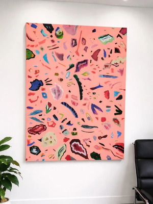 Original neon painting 100x150 XXL like new