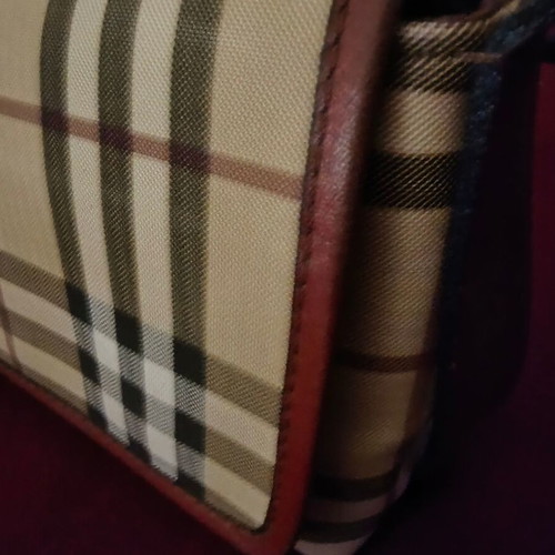 Burberrys shoulder bag like new, grey and beige