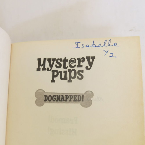 Mystery Pups - Dognapped! book used, in English
